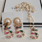No.5 Statement Earring & Necklace Set
