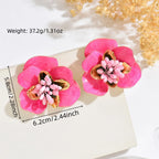 Bold Floral Statement Earrings