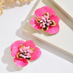 Bold Floral Statement Earrings
