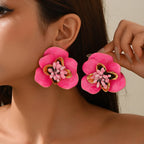 Bold Floral Statement Earrings