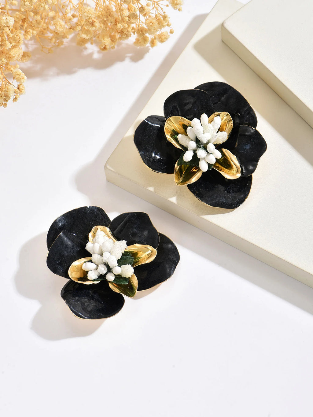 Bold Floral Statement Earrings