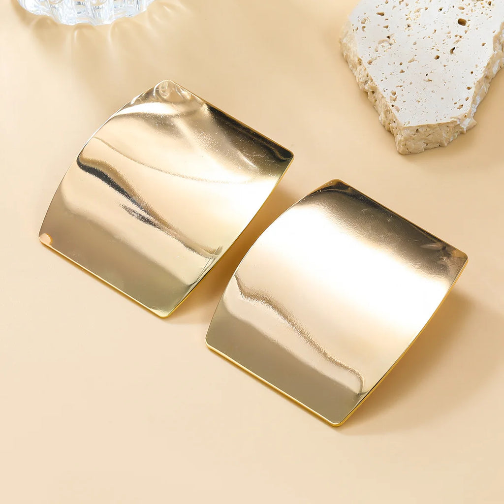 Sculptural Metal Statement Earrings