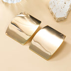 Sculptural Metal Statement Earrings