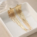 Gold Tassel Drop Earrings