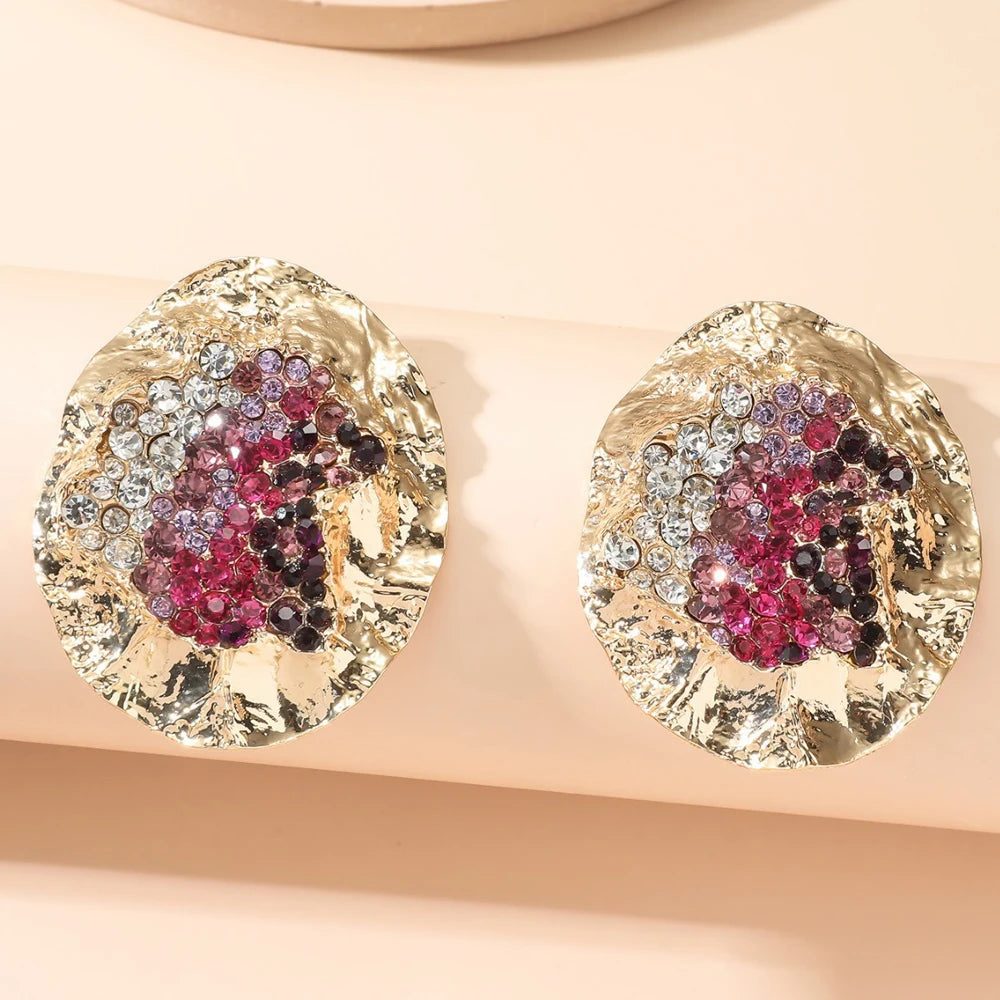 Textured Resin Statement Earrings