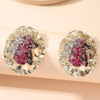 Textured Resin Statement Earrings