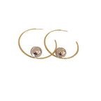 Orb Hoop Statement Earrings