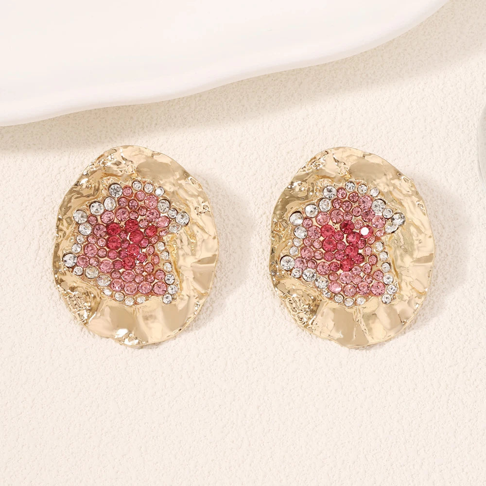 Textured Resin Statement Earrings