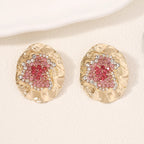 Textured Resin Statement Earrings