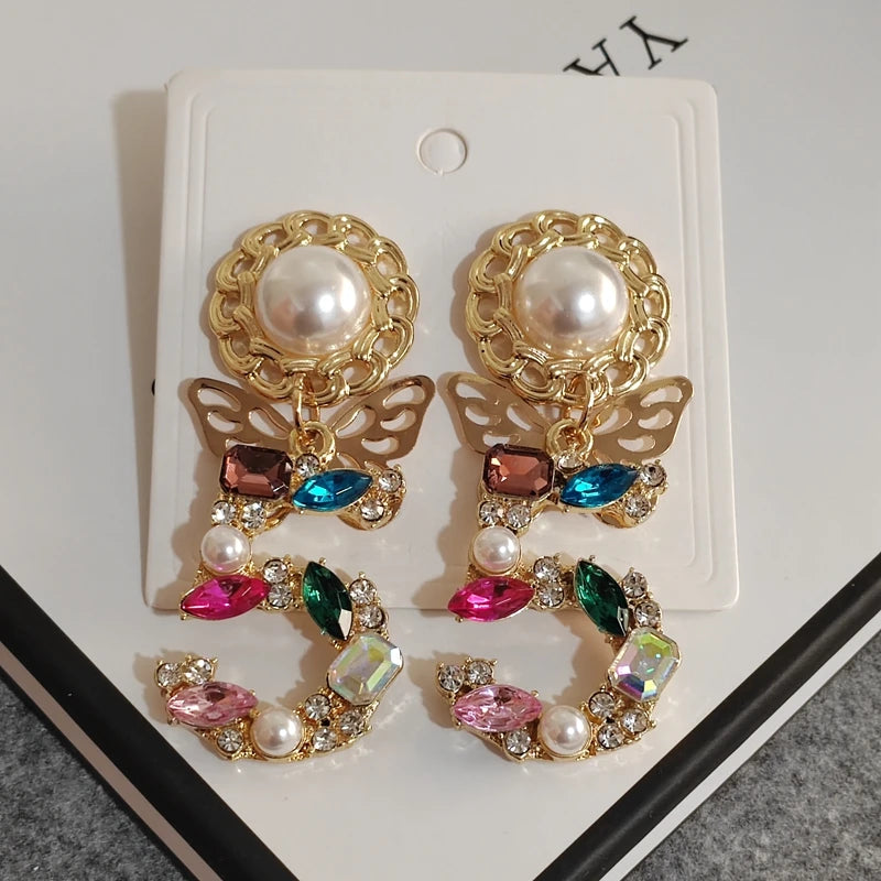 No.5 Statement Earring & Necklace Set