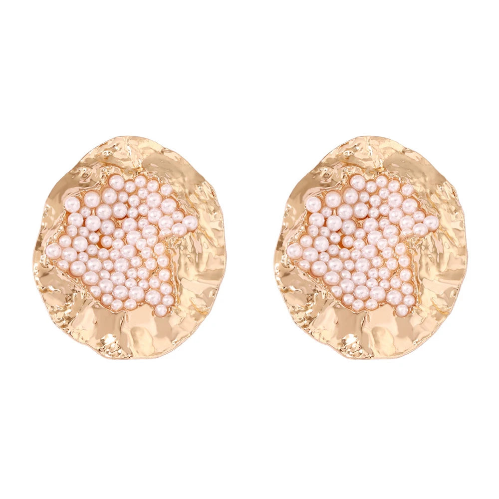 Textured Resin Statement Earrings