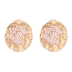 Textured Resin Statement Earrings