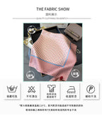 Women's Silk Scarfs Polka Dot Print Versatile Fashionable Trendy Harajuku Elegant Sun Girls Protection Small Square Scarfs Cute