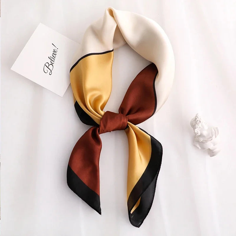 Scarf Women Silk Satin Scarf for Women Neckerchief  luxury Scarf Foulard Women Bandana Silk Scarves Laven Official Store WJ002