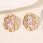 Textured Resin Statement Earrings