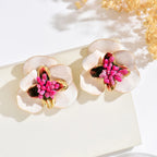 Bold Floral Statement Earrings