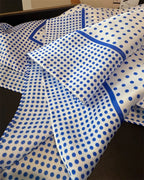 Women's Silk Scarfs Polka Dot Print Versatile Fashionable Trendy Harajuku Elegant Sun Girls Protection Small Square Scarfs Cute