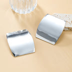 Sculptural Metal Statement Earrings