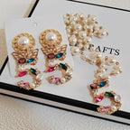 No.5 Statement Earring & Necklace Set